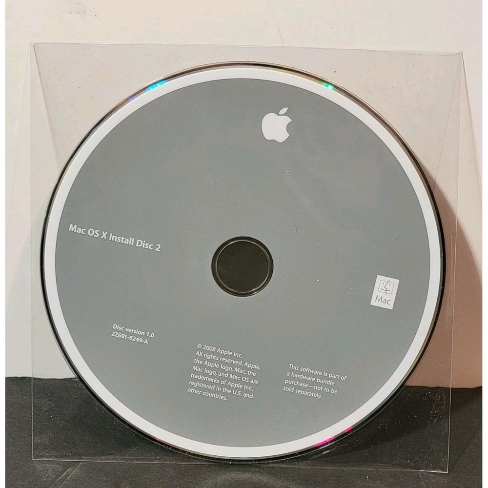 Macintosh iMac OS X 10 Jaguar‎ V10.2 Mac Install Restore Software CDs Discs 2002